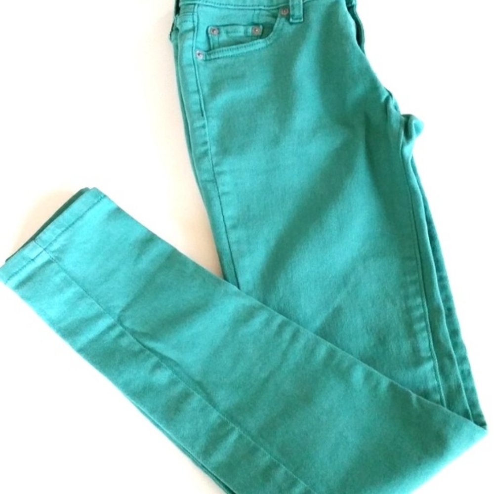 Turquoise Levi 535 Legging Pants; Size 3M